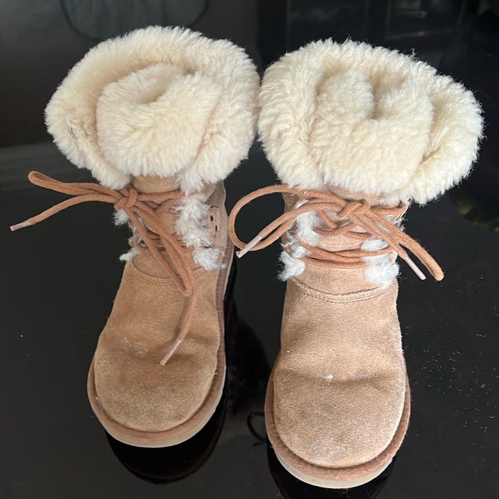 UGG Kids Warm Lace Up Boots